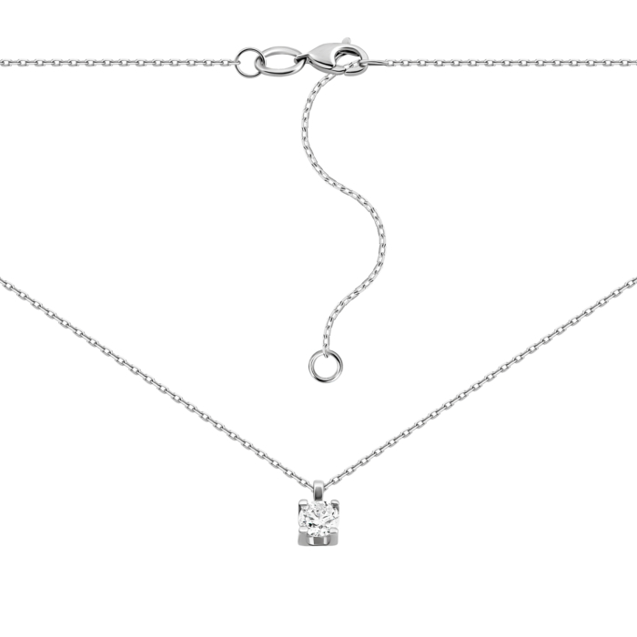 Золотое колье с бриллиантом.Артикул UG57108922202