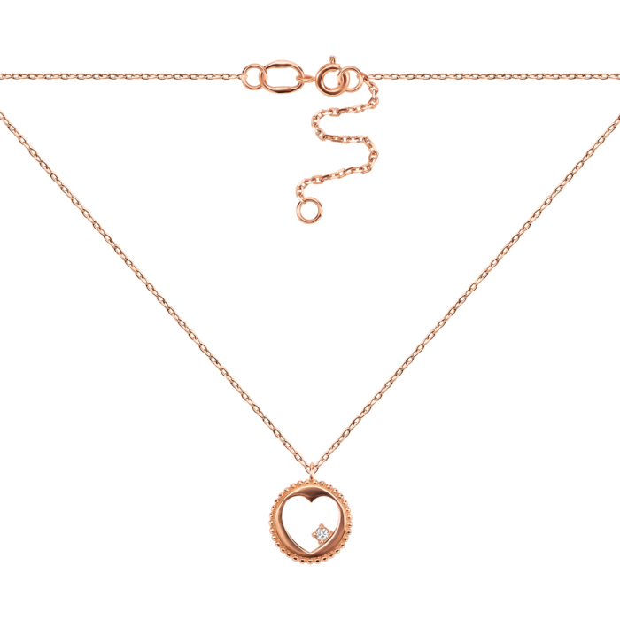 Золотое колье с бриллиантом. Артикул UG5КЛz 7022