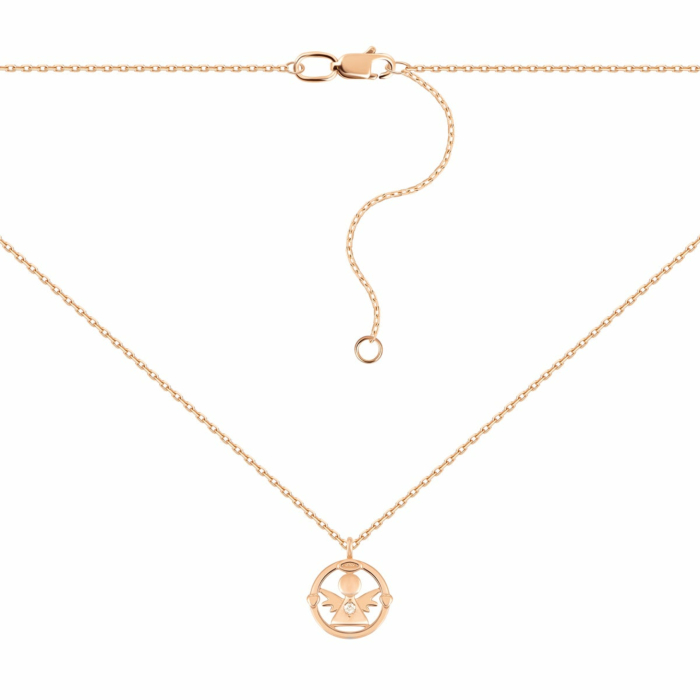 Золотое колье с бриллиантом. Артикул UG5ЗК6005