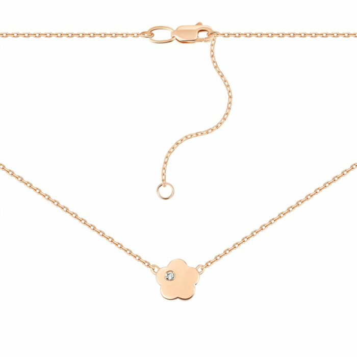 Золотое колье с бриллиантом. Артикул UG5ЗК6016