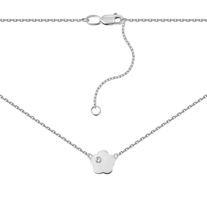 Золотое колье с бриллиантом.Артикул UG5ЗК6016/1