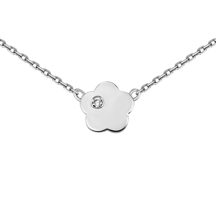 Золотое колье с бриллиантом.Артикул UG5ЗК6016/1