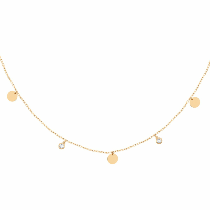 Золоте кольє з фіанітами.Артикул UG54/21/077/2