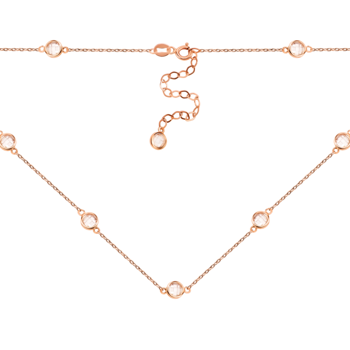 Золотое колье с фианитами. Артикул UG54111013001