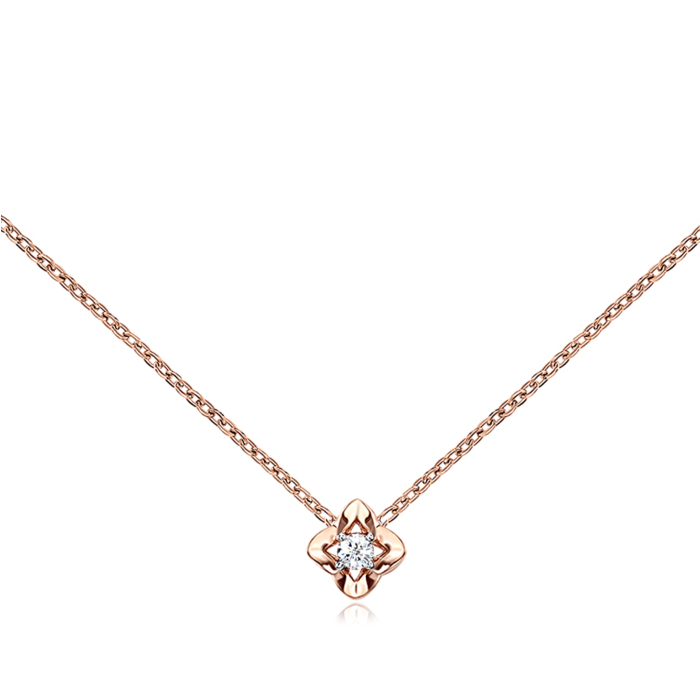 Золотое колье с фианитом Tesori. Артикул 31753/66024-3/01/1/4035