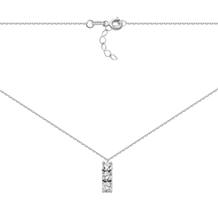 Золотое колье с фианитами.Артикул UG54111011802