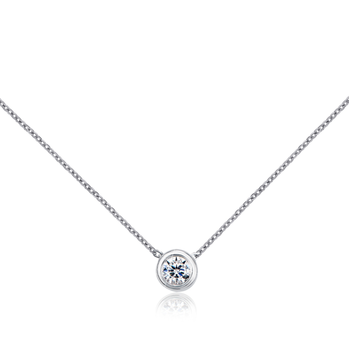 Золотое колье с фианитом. Артикул 31313/66024-3/02/1/53