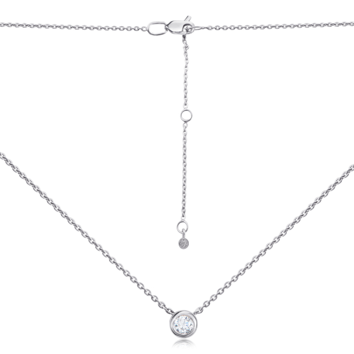 Золотое колье с фианитом. Артикул 31675/66024-1/02/1/29