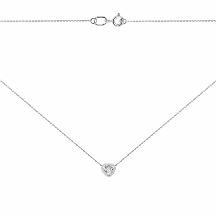 Золотое колье с фианитом Royal Zirconia.Артикул UG5Кл 011/1 Royal