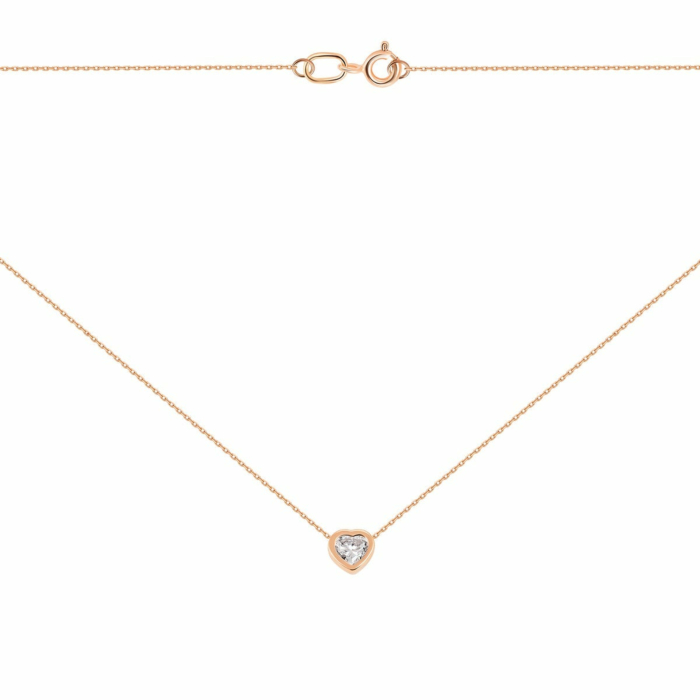 Золоте кольє з фіанітом Royal Zirconia. Артикул UG5Кл 011 Royal