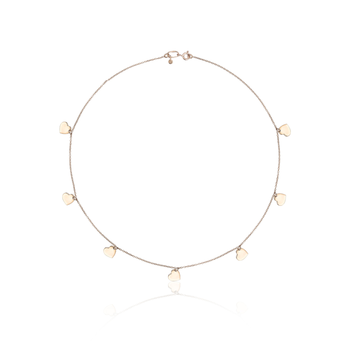 Золоте кольє «Серце» без вставки. Артикул 06189/01/0