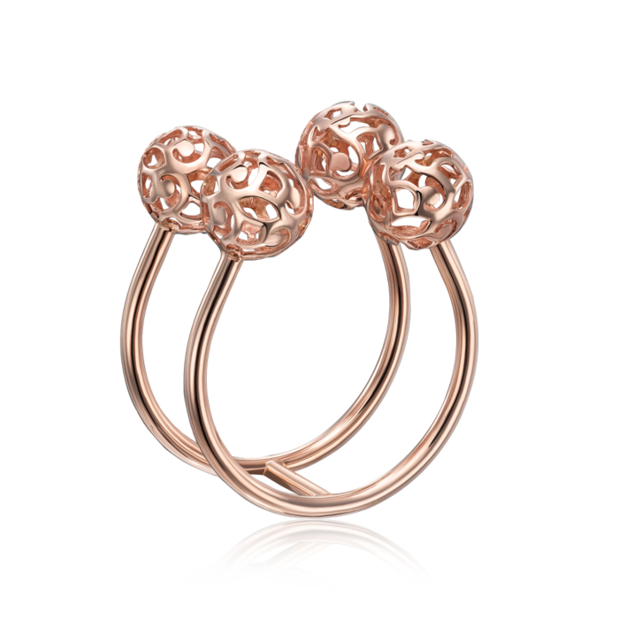 Золота каблучка без вставки. Артикул 01928/01/0