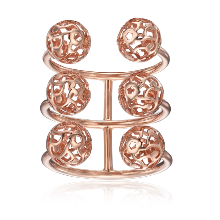 Золота каблучка без вставки. Артикул 01929/01/0