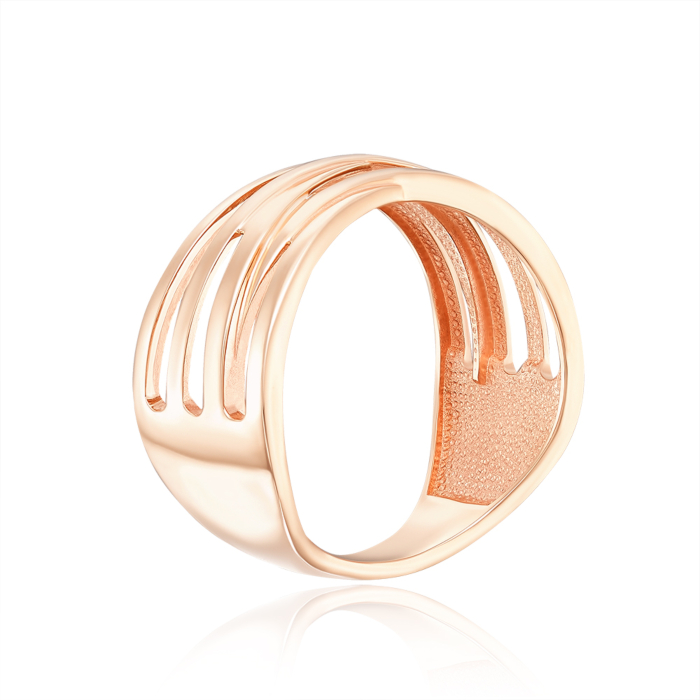 Золотое кольцо без вставки. Артикул 13753/01/0