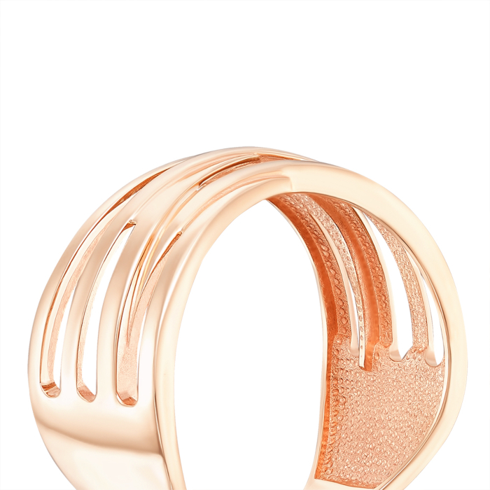 Золотое кольцо без вставки. Артикул 13753/01/0