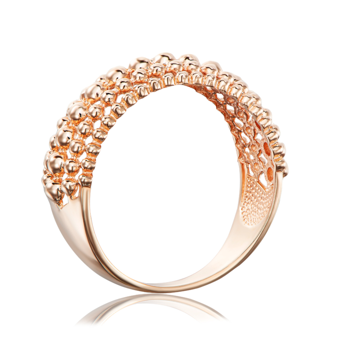 Золотое кольцо без вставки. Артикул 13967/01/0