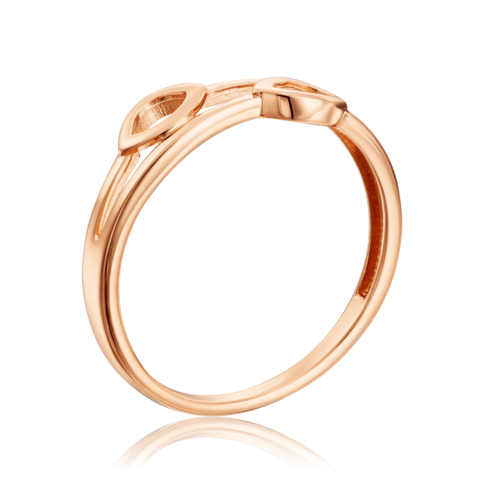 Золотое кольцо без вставки. Артикул 13992/01/0