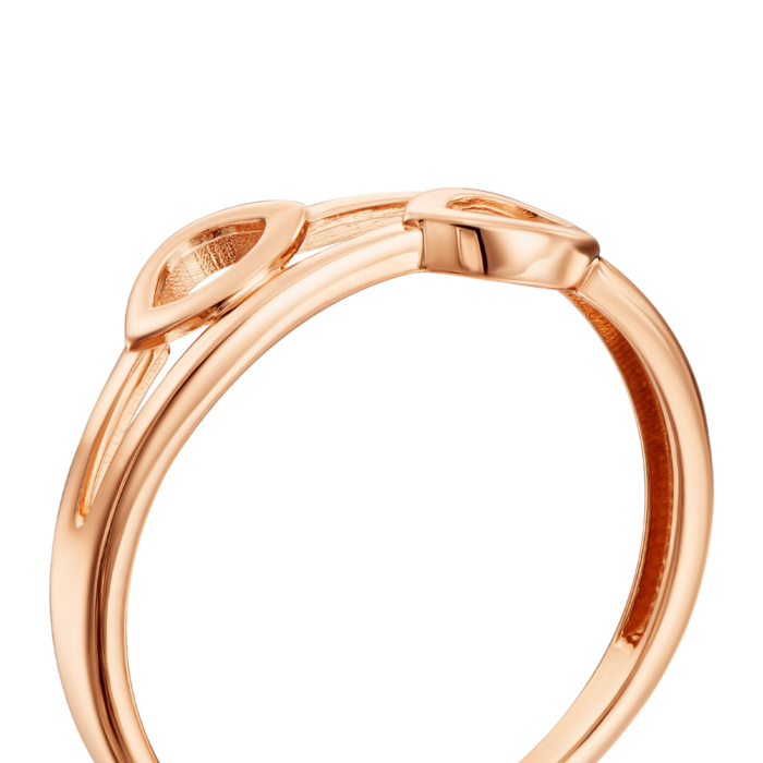 Золотое кольцо без вставки. Артикул 13992/01/0