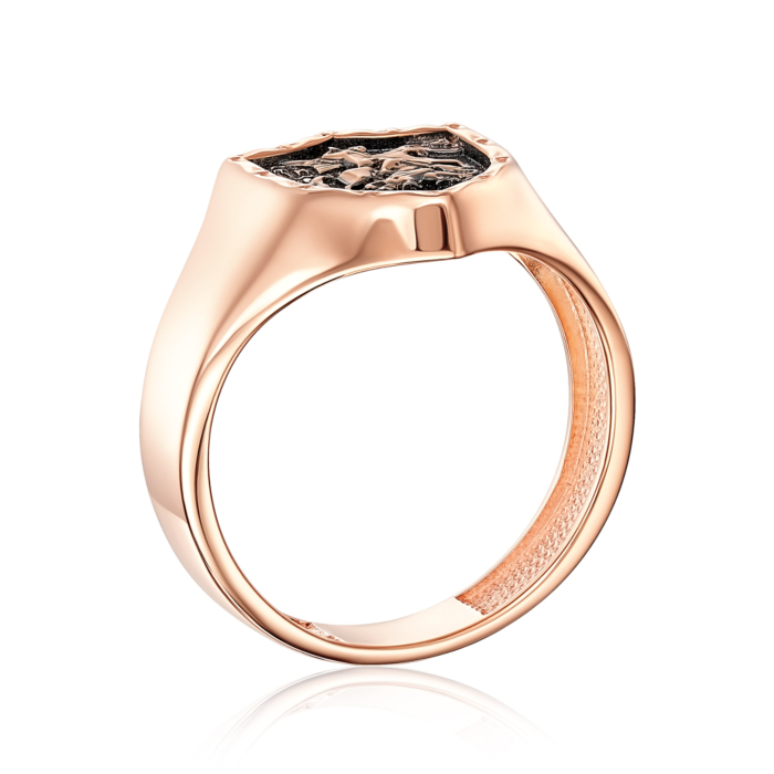 Золота каблучка без вставки. Артикул 19152/01/1