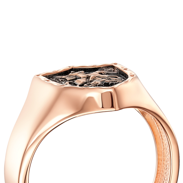 Золота каблучка без вставки. Артикул 19152/01/1