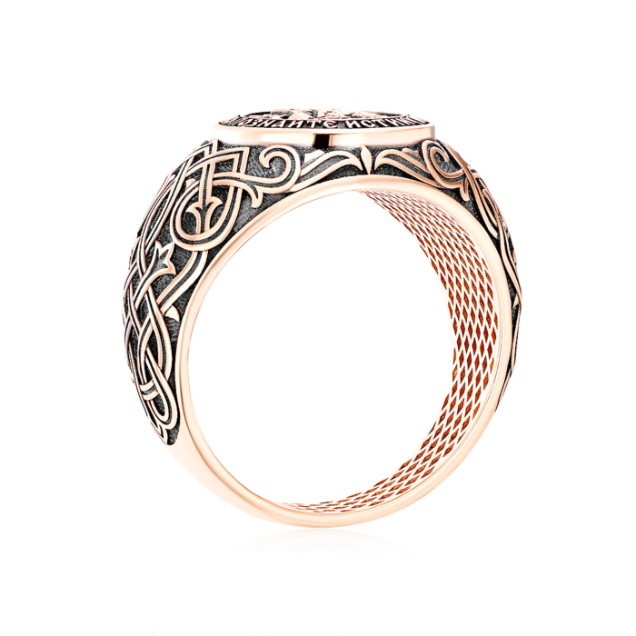 Золота каблучка без вставки. Артикул 19165/01/1