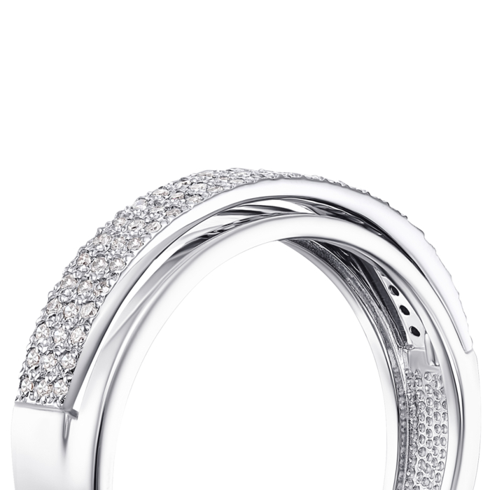 Золотое кольцо с бриллиантами. Артикул 53139/02/1/8007