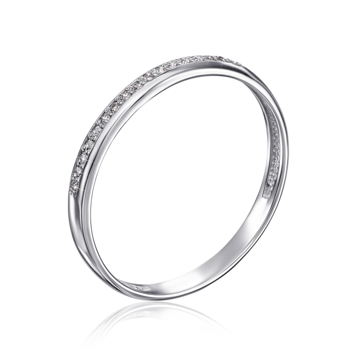 Золота каблучка з діамантами. Артикул 53353/0.8S