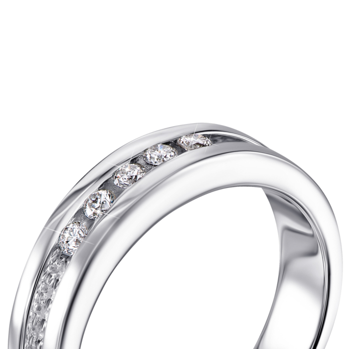 Золота каблучка з діамантами. Артикул 53478/02/1/8063