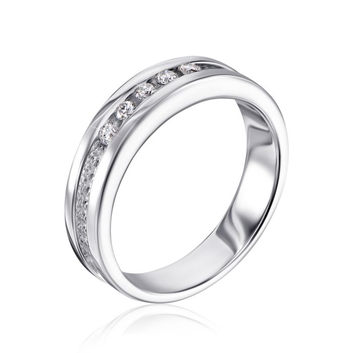 Золота каблучка з діамантами. Артикул 53478/02/1/8063