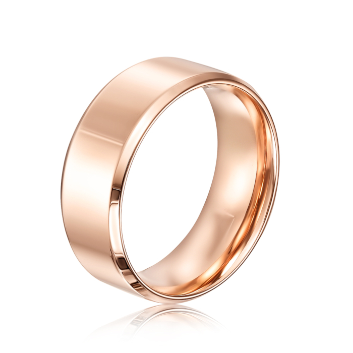 Золотое обручальное классическое кольцо. Артикул 10178/01/0