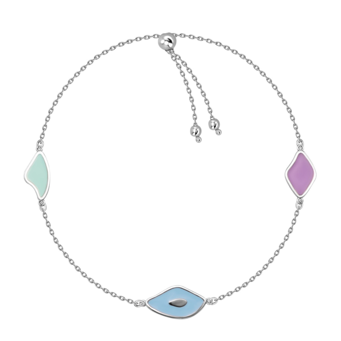 Золотой браслет с эмалью.Артикул UG55/11/097/1