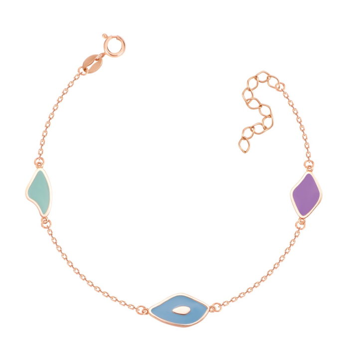 Золотий браслет з емаллю.Артикул UG55/11/279