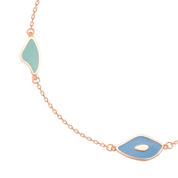 Золотий браслет з емаллю.Артикул UG55/11/279