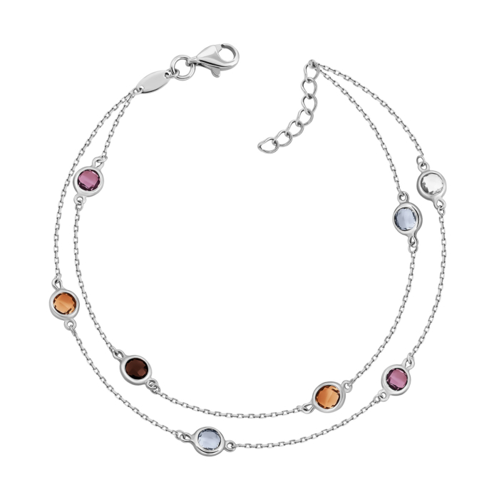 Золотой браслет с цитрином.Артикул UG55/11/272/1