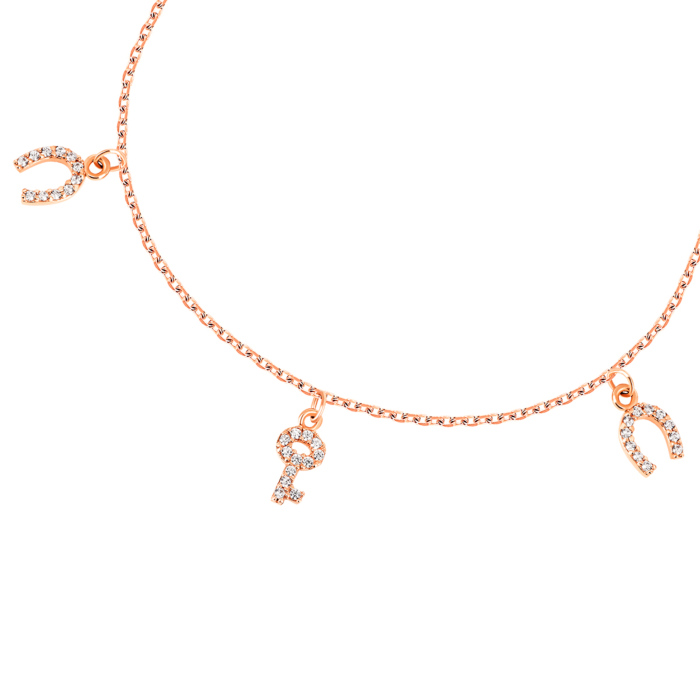 Золотий браслет з фіанітами. Артикул UG5БС609и