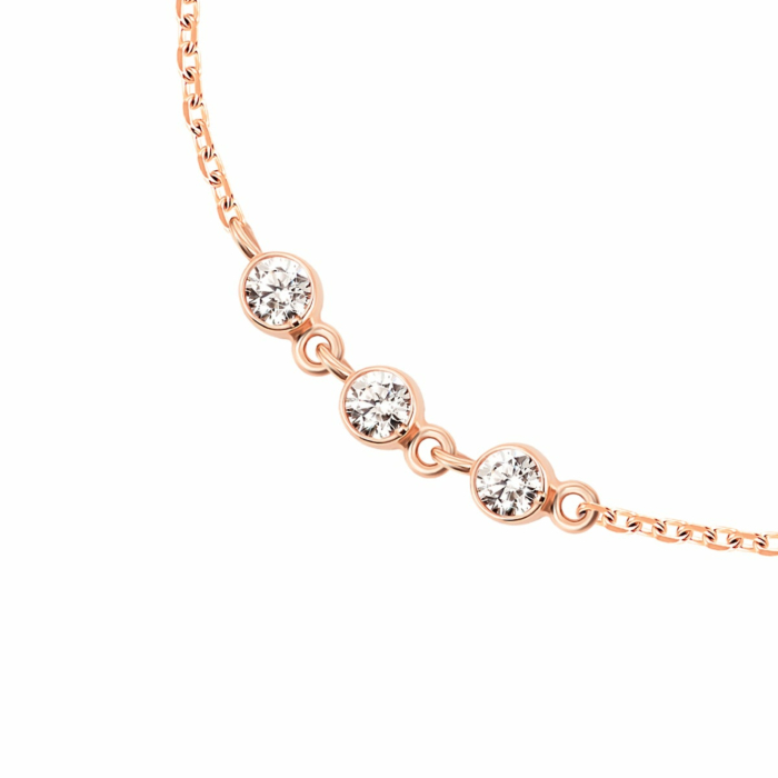 Золотий браслет з фіанітами. Артикул UG5БС872(3)и