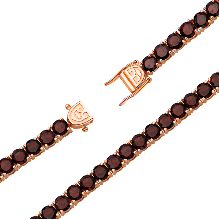 Золотой браслет с гранатом (7111/01/0/5300)