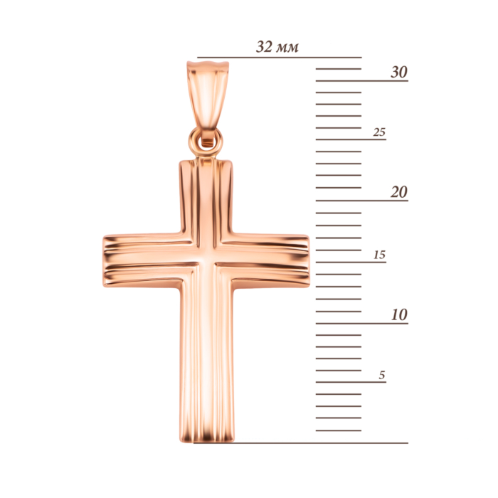 Золотой крестик.Артикул UG53/31/050