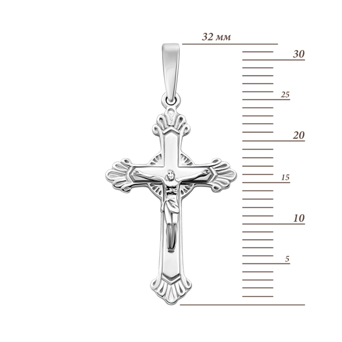 Золотий хрестик. Розп'яття Христове.Артикул UG5501409б