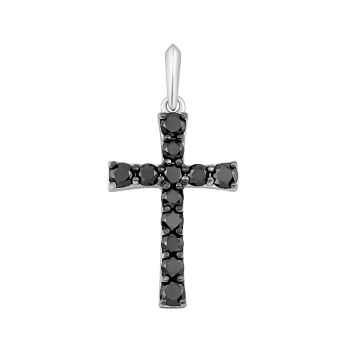 Золотой крестик c бриллиантами.Артикул UG53109129202