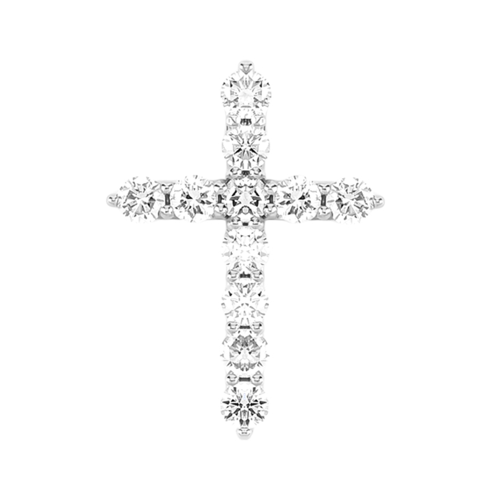 Золотий хрестик з діамантами. Артикул UG53112591202