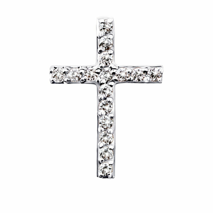 Золотий хрестик з діамантами. Артикул UG5316090/1