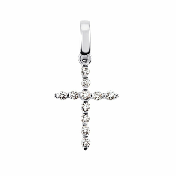 Золотий хрестик з діамантами. Артикул UG5Крz 7150/1