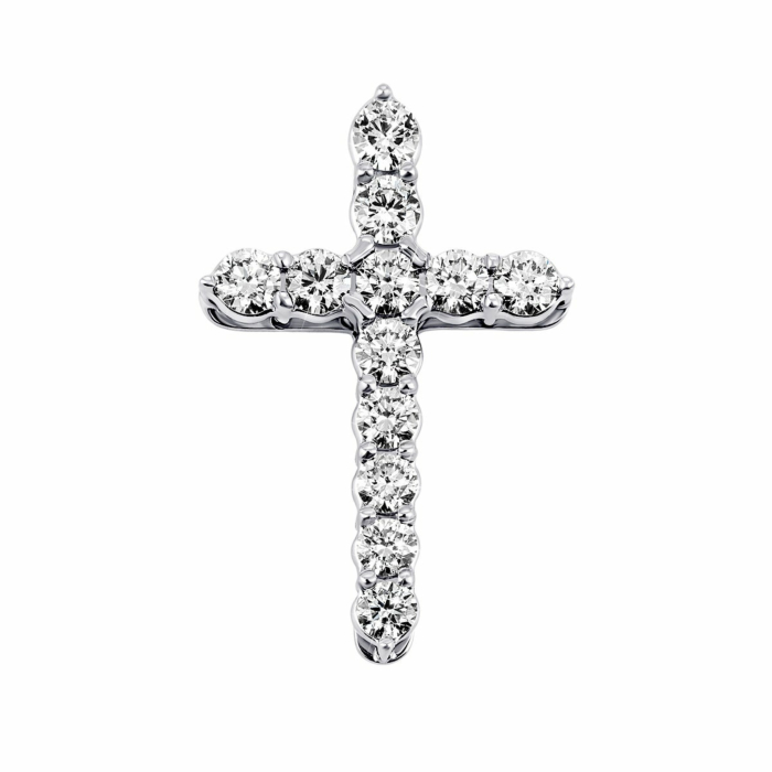 Золотий хрестик з діамантами. Артикул UG5Крz7163/1