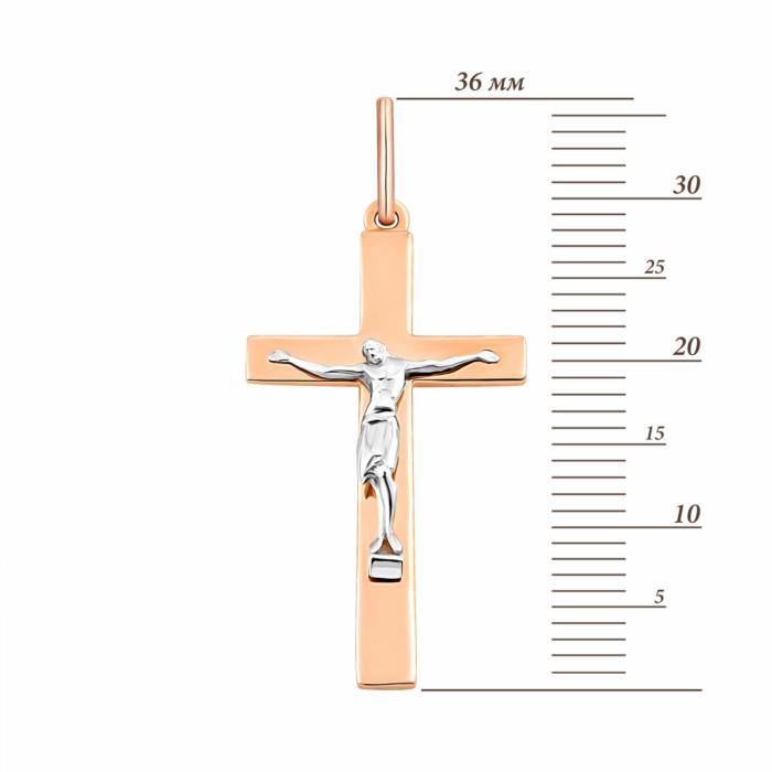 Золотий хрестик. Розп'яття Христове.Артикул UG5300619011201