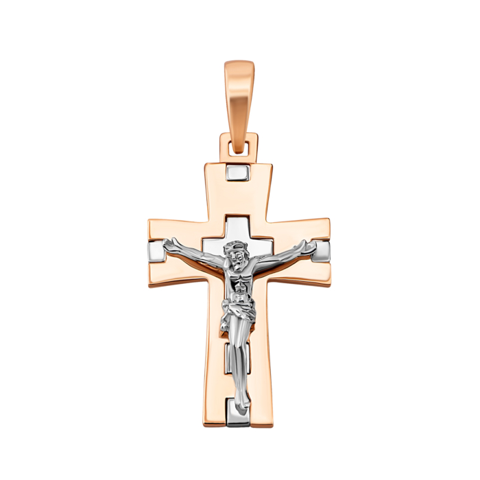 Золотий хрестик. Розп'яття Христове.Артикул UG53012015604сс