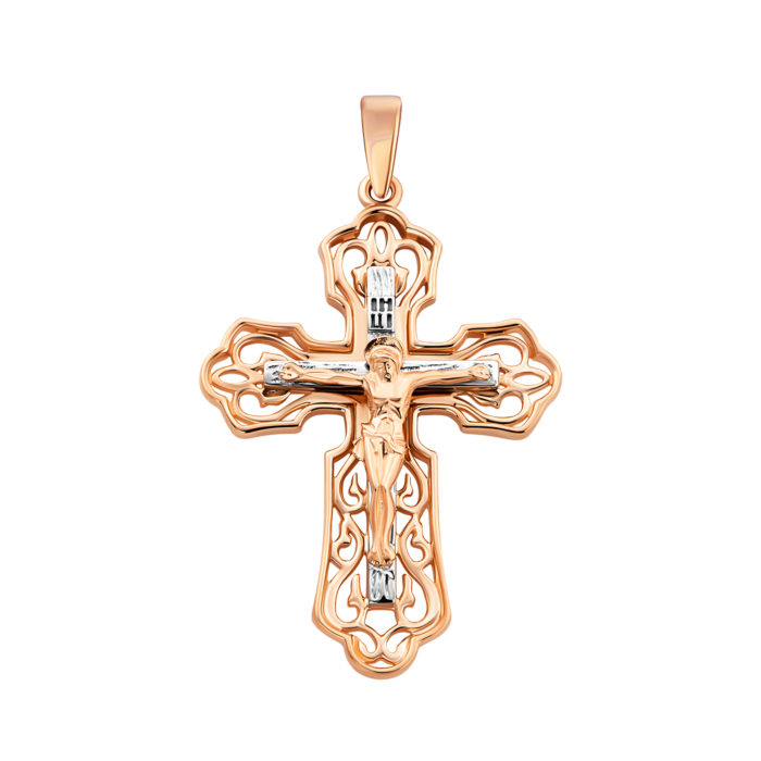 Золотой крестик. Распятие Христа.Артикул UG5501057