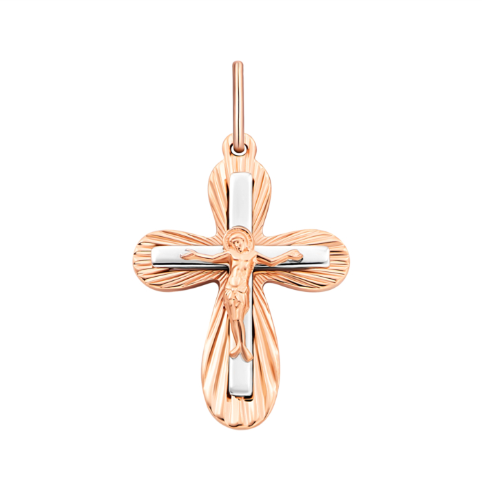 Золотий хрестик. Розп'яття Христове.Артикул UG5506012кб