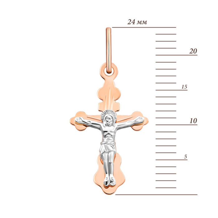 Золотий хрестик. Розп'яття Христове.Артикул UG5511030н