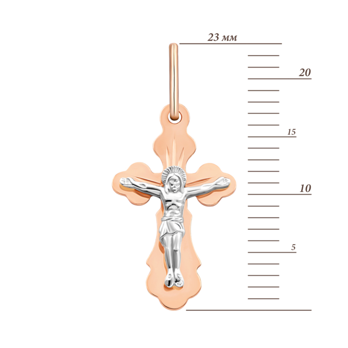 Золотий хрестик. Розп'яття Христове.Артикул UG5514100
